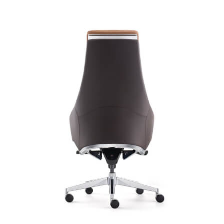 เก้าอี้ผู้บริหารหนังแท้ DF PROCHAIR รุ่น Royal Chair สีน้ำตาล_4